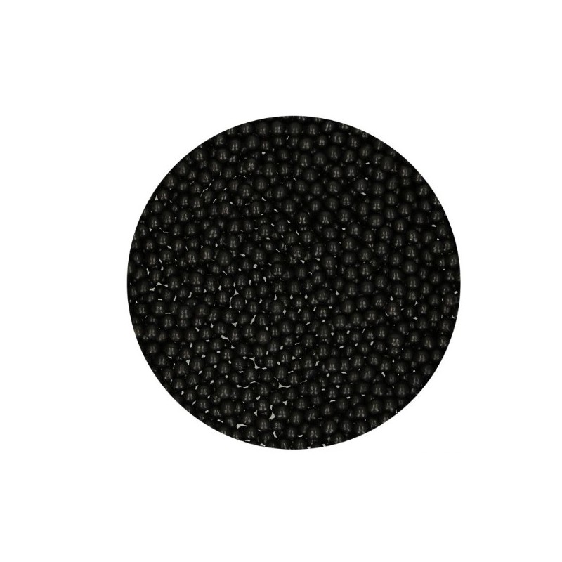 Sugar pearls - black - Ø4mm - 80g - Funcakes