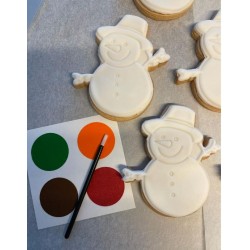 cookie to paint PYO snowman