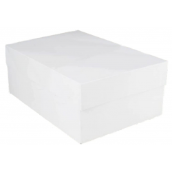 cardboard cake box - white...