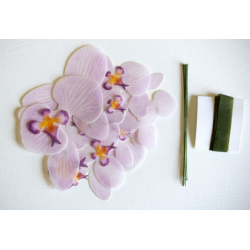 wafer paper - pink orchid...