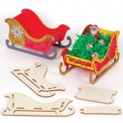 4 wooden sleigh kits