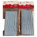 double mat for footprint crocodile and pebble pattern