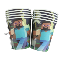 10 cups 25 cl MINECRAFT