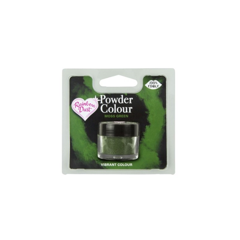 colorant en poudre "Powder Colour" moss green / vert mousse - 3g - RD