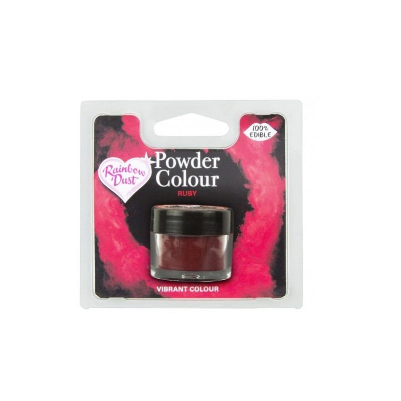 colorante in polvere "Powder Colour" ruby / rubino  - 3g - RD