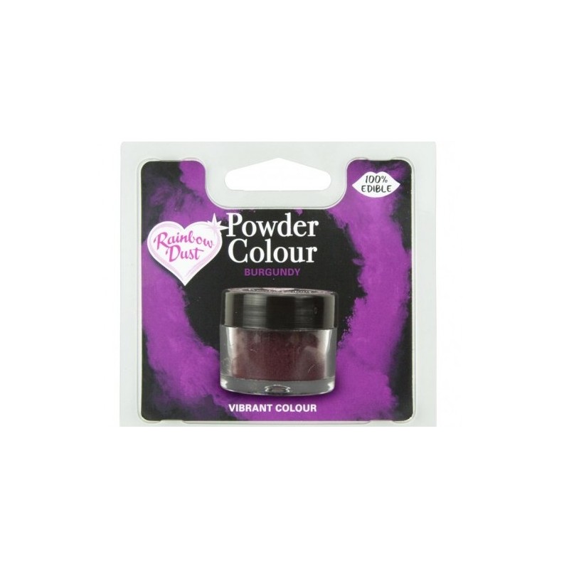 colorante en polvo "Powder Colour" burgundy /burdeos - 3g - RD