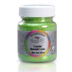The sparkle range - Crystal - sherbet lime - limón verde - 35g