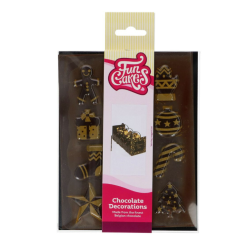 12 gold Christmas chocolate...