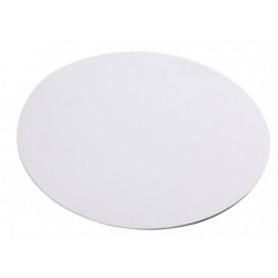 plain white - Ø 16 cm  / 6" x 1 mm