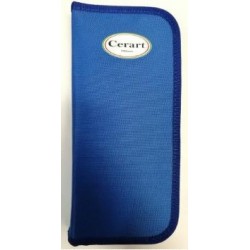 astuccio blu porta pennelli 12 x 24 cm