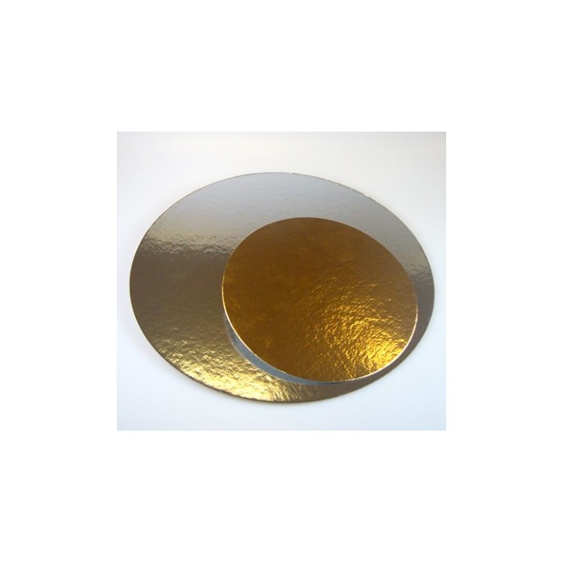 doppio lato oro e argento - Ø 35 cm x 1 mm