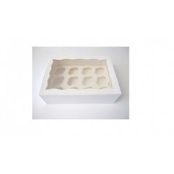 box 12 cupcake & insert - white