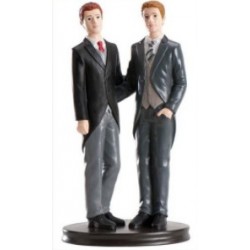 figurita pareja de homosexuales - 19cm