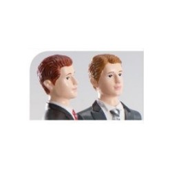 figurine couple de homosexuels - 19cm