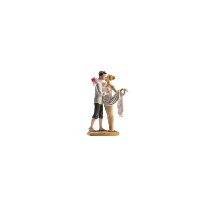 figurine married couple at the beach - 16cm