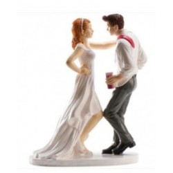 figurine couple de mariés qui dansent - 16cm