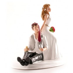 figurine couple de mariés - 20cm