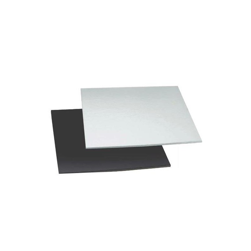 doble lado de negro/plata - 24 x 24 cm x 4 mm - Decora