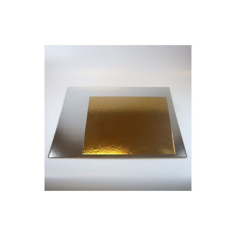 doble lado de oro/plata - 25 x 25 cm  x 1 mm - Funcakes