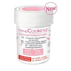 colorante alimentario en polvo de color rosa claro 5g