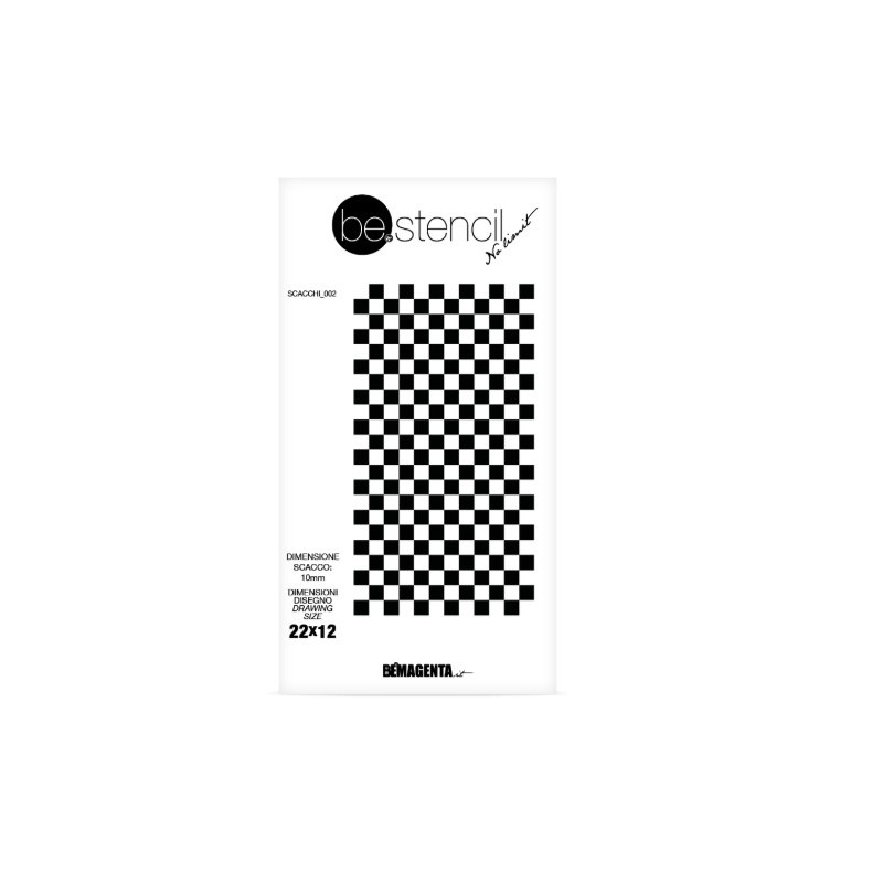be.stencil - ajedrez 002 - 10 mm