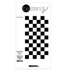 be.stencil - scacchi 003 - 20 mm