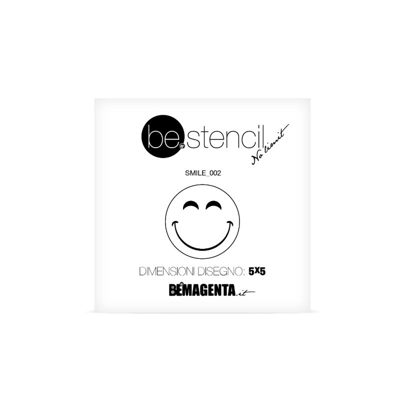 be.stencil - smile 002 - 50mm