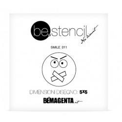 be.stencil - smile 011 - 50mm