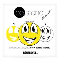 be.stencil - smile doble 002 - 50mm