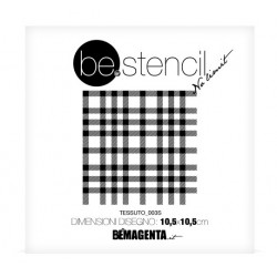 be.stencil - small fabric 003 - 105mm