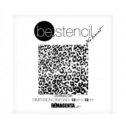 be.stencil - Tier Leopard klein 001 - 120mm