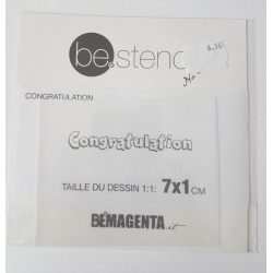 be.stencil - ricorrenze - congratulation piccolo 007