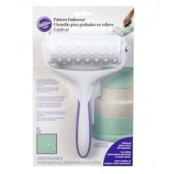 Wilton pattern embosser set + interchangeable dot designe pattern roller Wilton