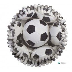 Hartformen für cupcake Fussball - 36pcs - 5cm Ø - Wilton