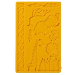 Fondant and sugar paste silicone mold - jungle animals - Wilton