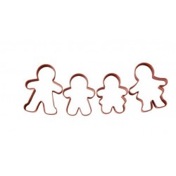 Gingerbread family cookie cutter set - Wilton - 4p - 10cm