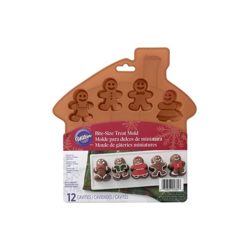 Gingerbread boy silicone mould - Wilton - 12 cavities