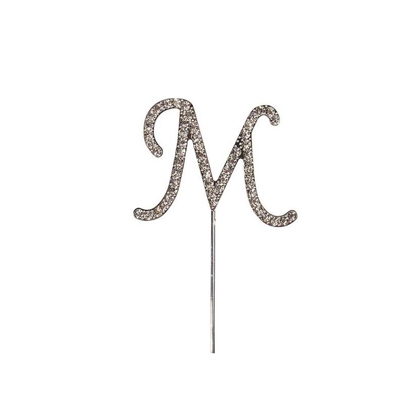 Topper diamante letter M - Culpitt