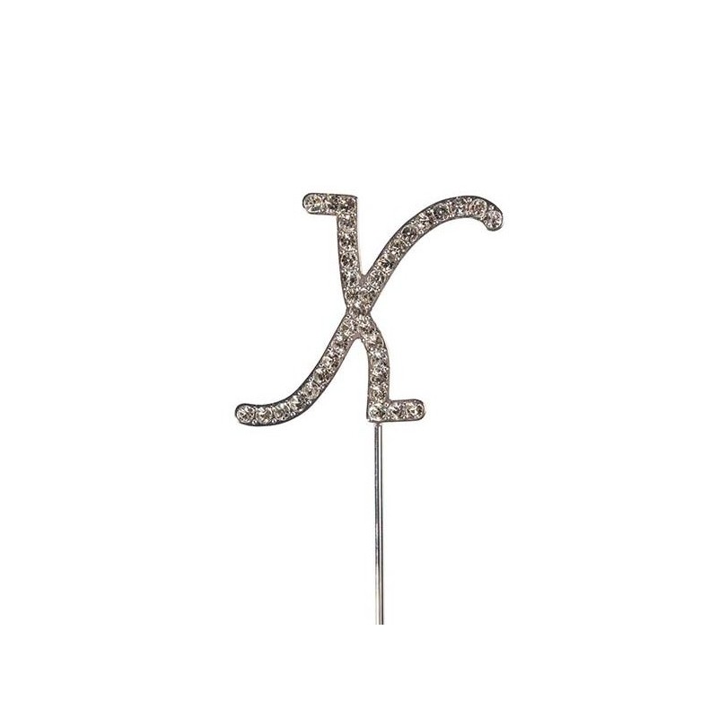 Topper diamante letter X - Culpitt