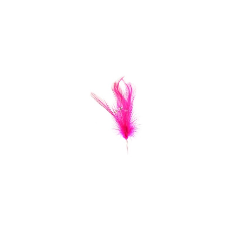 Federn - hot pink - Diamante - 6p - Culpitt