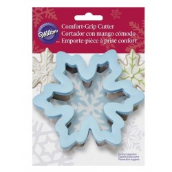 Taglierina per biscottini in metallo Comfort-grip - fiocco di neve - Wilton