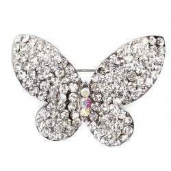 Schmetterlings-Diamant-Brosche - Culpitt