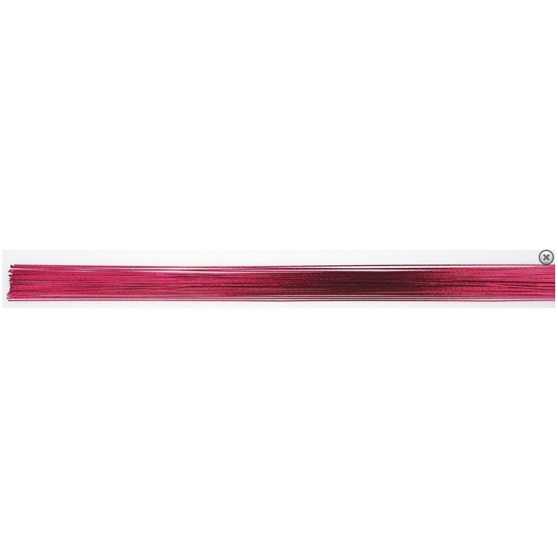 50 florist wires - 24 bright pink - Culpitt