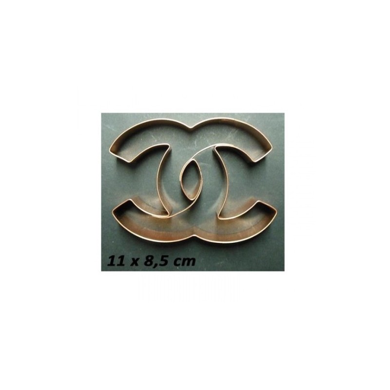 Découpoir de cuivre Chanel - 11 x 8.5 cm - Cutters Pepe