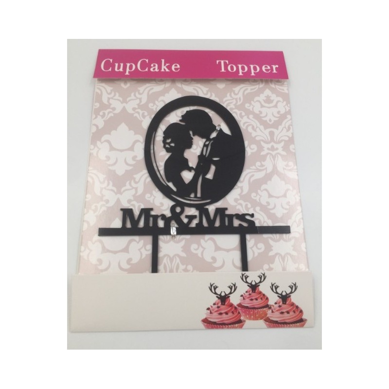Cake acrylic topper - MR & MRS 2