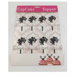 Cupcake mini acrilico topper - Cupido - 8p