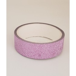 Tape / Adhesive glitter tape - lilac - 1.4 cm x 2.5 m