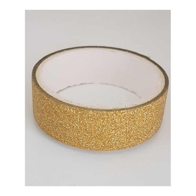 Tape / Nastro adesivo glitterato - oro - 1,4 cm x 2,5 m