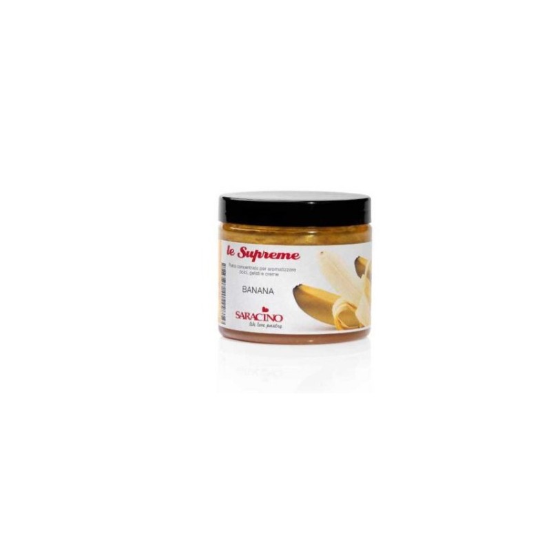 Concentrated flavored paste - Banana - 200g - Saracino