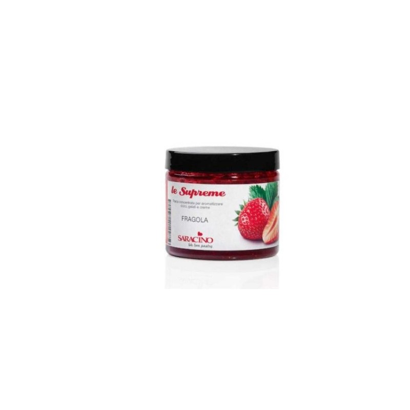 Concentrated flavored paste - Strawberry - 200g - Saracino